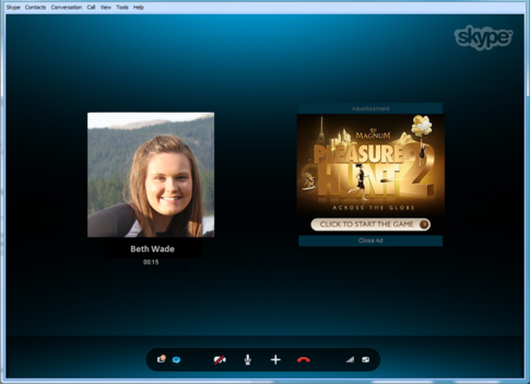 Skype Publicidad